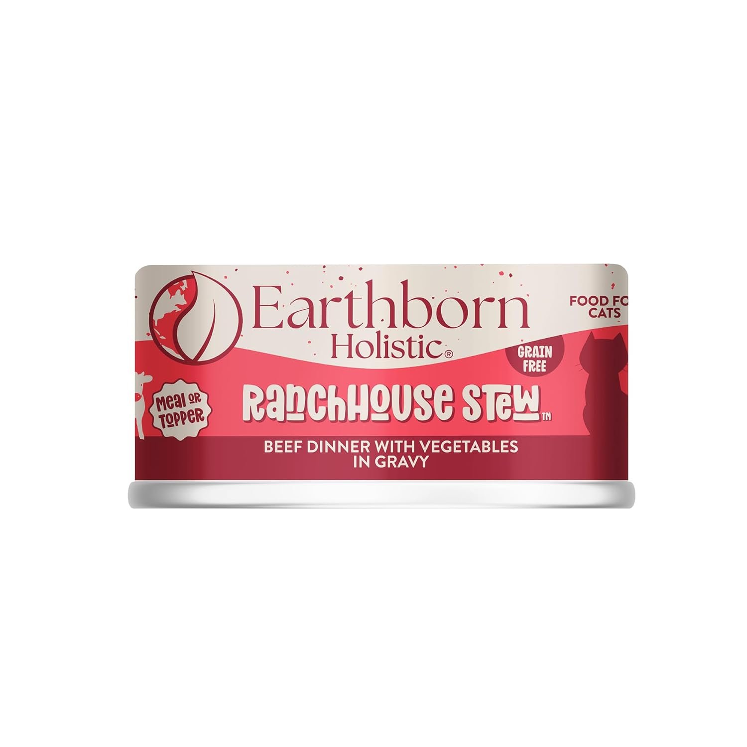 Earthborn Holistic RanchHouse Stew Grain-Free Moist Cat Food 55 oz Can - lunas-mystic-emporium.com Earthborn Holistic RanchHouse Stew Grain-Free Moist Cat Food 5.5 oz Can