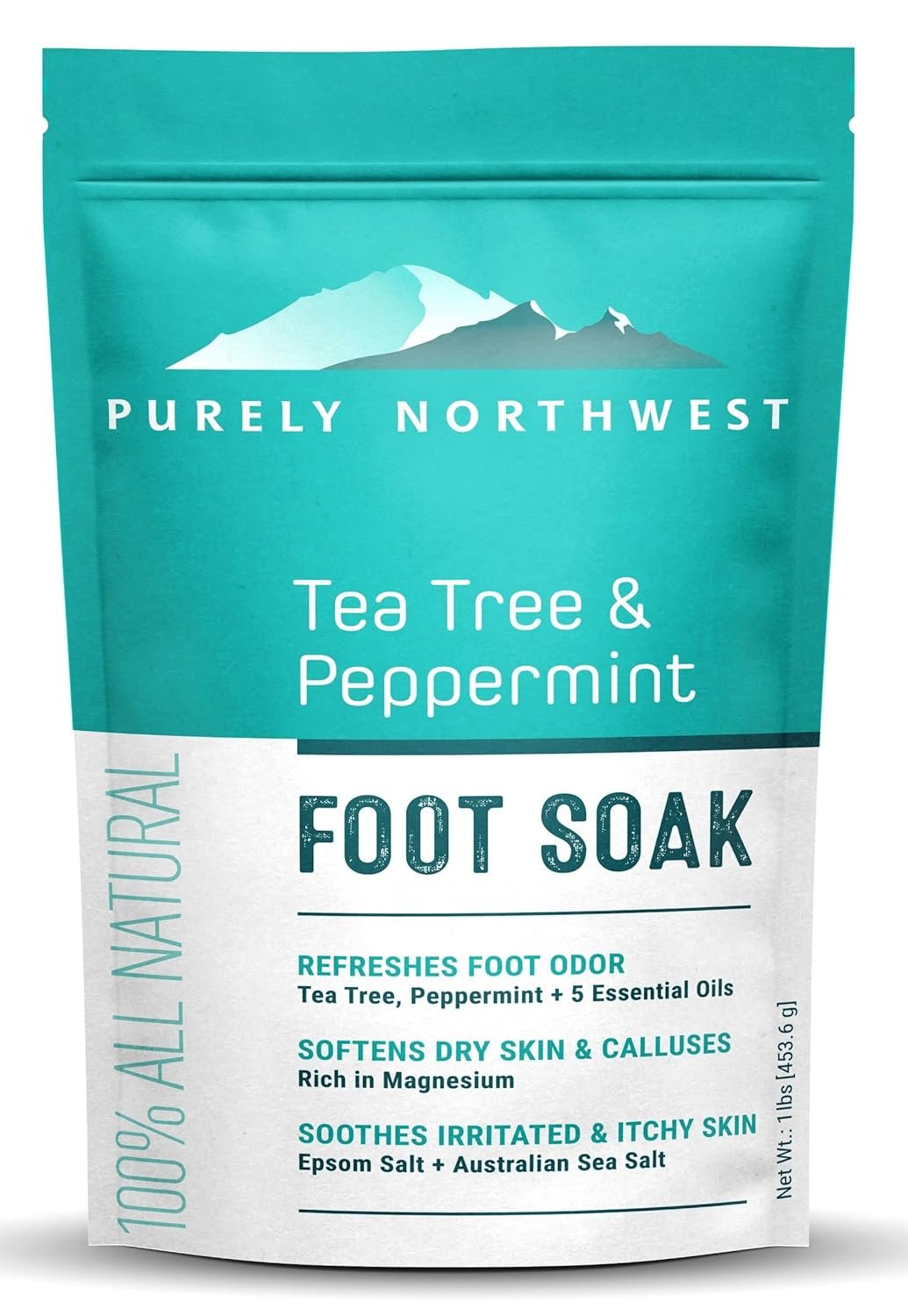 Epsom Salt Tea Tree Foot Soak-Toenail Repair Softens Thick Calluses Corns Stubborn Foot Odor Athletes Foot Burning Itching Damaged Discolored Nails Purely Northwest USA - lunas-mystic-emporium.com Epsom Salt Tea Tree Foot Soak-Toenail Repair, Softens Thick Calluses & Corns, Stubborn Foot Odor, Athletes Foot Burning & Itching, Damaged Discolored Nails: Purely Northwest USA...