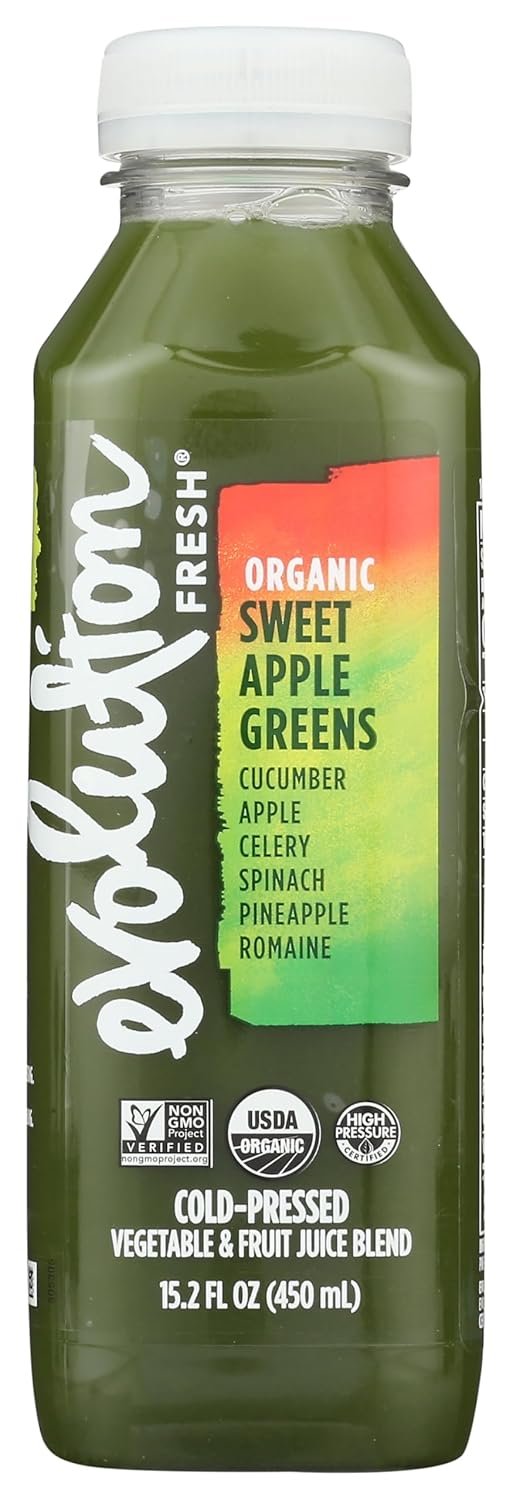 Evolution Fresh Organic Sweet Apple Green Juice Organic 100 Cold-Pressed Vegetable Fruit Juice Blend Excellent Source of Potassium 152 OZ - lunas-mystic-emporium.com Evolution Fresh Organic Sweet Apple Green Juice, Organic, 100% Cold-Pressed Vegetable & Fruit Juice Blend, Excellent Source of Potassium, 15.2 OZ
