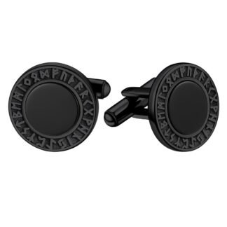 FaithHeart Mens Cufflinks, Norse Viking Tuxedo Shirt Cuff Links, Stainless Steel Cuff Links and Shirt Studs, Gift Box