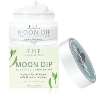 FarmHouse Fresh Moon Dip Peptide Moisturizer for Face with Retinol & Collagen, Hydrating Mousse & Firming Cream for Anti-Aging, 1.7 oz.