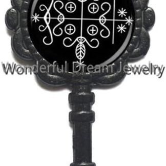 Fashion papa legba Voodoo Key Pendant Ritual Altar Key Pendant Occult Medallion Key Pendant Key Necklace Jewelry，PU195