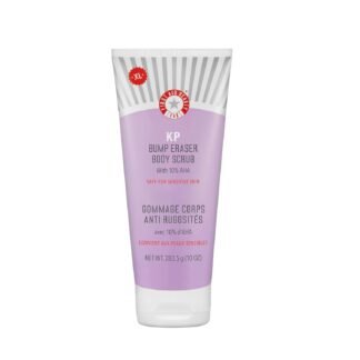 First Aid Beauty - KP Bump Eraser Body Scrub with 10% AHA, Keratosis Pilaris Skin Exfoliater with Glycolic and Lactic acids, Helps Reduce Chicken Skin Bumps, Safe for Sensitive...