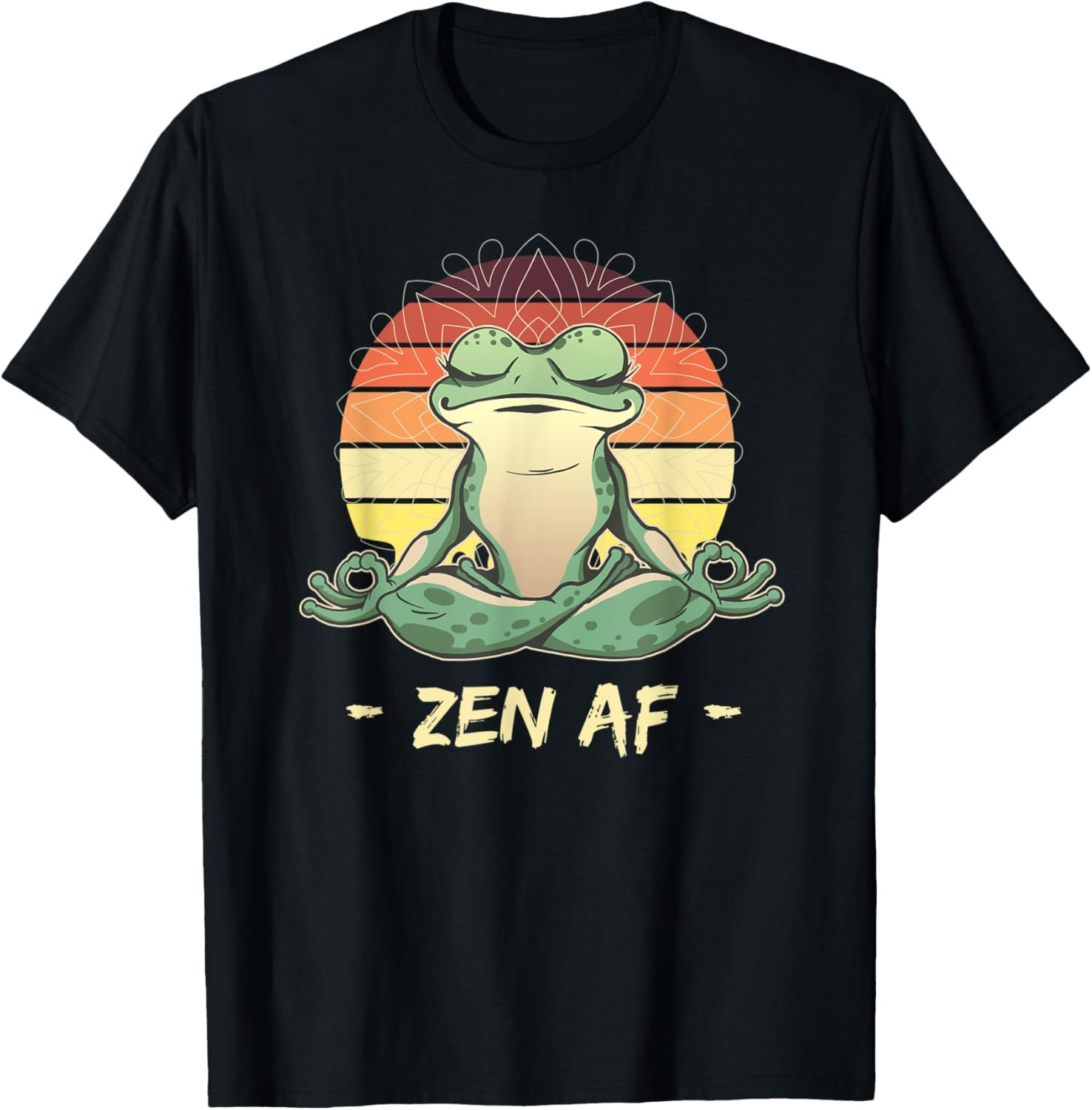 Funny Frog Yoga Meditation Pilates Animal Lover Toad Zen AF T-Shirt - lunas-mystic-emporium.com Funny Frog Yoga Meditation Pilates Animal Lover Toad Zen AF T-Shirt