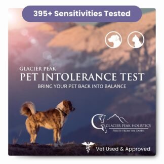 Glacier Peak Holistics, The Original Pet Intolerance Test - Screen for 395+ Food and Environmental Stressors, A Hair and Saliva Kit for Cat and Dog Sensitivities (Results in...