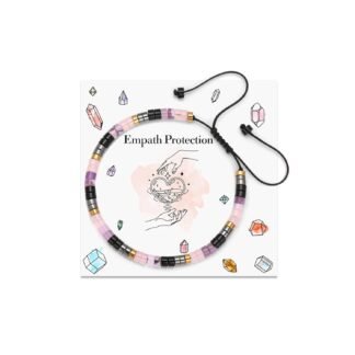 GolbalJew Triple Protection Bracelet Healing Crystal Stone Beads Bracelets for Women Men Adjustable Rope Bracelet, Black Tourmaline, Tigers Eye, Hematite Spiritual Meditation...