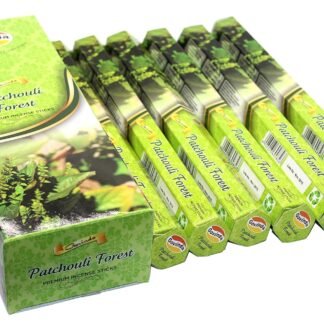Govinda Incense - 120 Incense Sticks, Premium Incense, Masala Coated (Patchouli Forest)