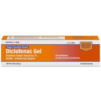 HealthCareAisle Diclofenac Gel, 1%, Arthritis Pain Relief - 150 g tube - Original Prescription Strength (NSAID)