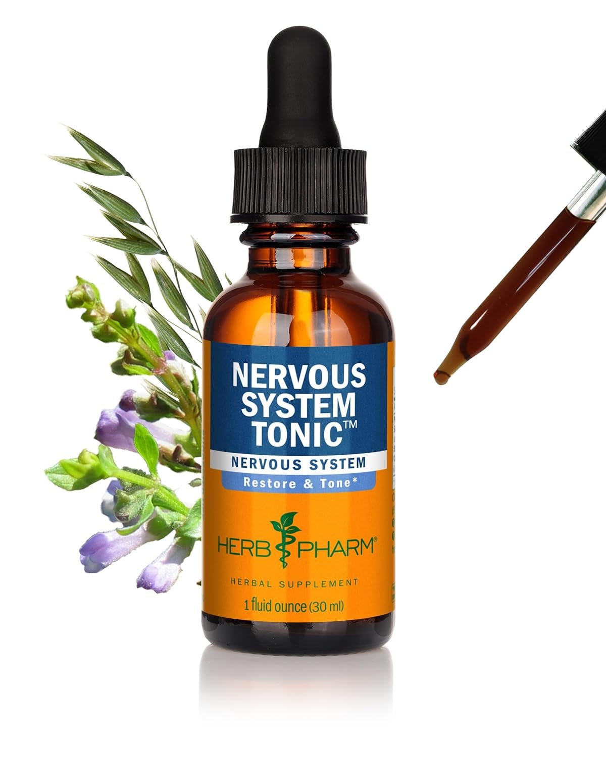 Herb Pharm Nervous System Tonic Liquid Herbal Formula to Strengthen and Calm the Nervous System - 1 Ounce FASKULL01 - lunas-mystic-emporium.com Herb Pharm Nervous System Tonic Liquid Herbal Formula to Strengthen and Calm the Nervous System - 1 Ounce (FASKULL01)