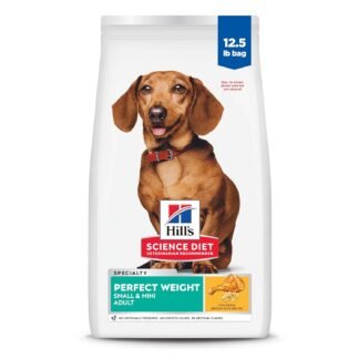 Hill's Science Diet Perfect Weight, Adult 1-6, Small & Mini Breeds Weight Management Support, Dry Dog Food, Chicken Recipe, 12.5 lb Bag