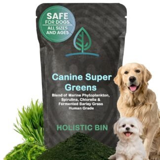 HOLISTIC BIN Canine Super Greens - Plant-Based Nutritional Dog Multivitamin - Essential Vitamins and Supplement for Dogs - Supports Skin, Coat, Bone Health, & Digestive Health...