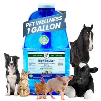 Holistic Pet Care - Colloidal Silver for Dogs, Cats, Horses & Birds - 20 PPM Effective Wound Care, Hot Spot Treatment, Skin Relief & Immune Support - All-Natural Pet Colloidal...