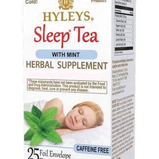 Hyleys Caffeine-Free Herbal Tea - Mint, Rosemary, Valerian Root, Lavender - 25 Tea Bags (1 Pack) - Calm Sleep Tea for a Relaxing Nightly Cup