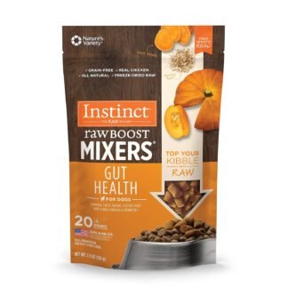 Instinct Raw Boost Mixers Gut Health Freeze-Dried Dog Food Topper, 5.5 oz. Bag
