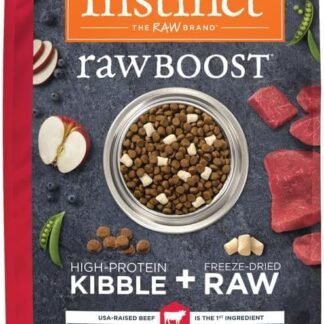 Instinct Raw Boost, Natural Dry Dog Food with Freeze Dried Pieces, High Protein, Grain Free Recipe - Real Beef, 3.5 lb. Bag