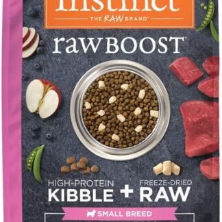 Instinct Raw Boost Small Breed, Natural Dry Dog Food with Freeze Dried Pieces, High Protein, Grain Free Recipe - Real Beef, 3.5 lb. Bag