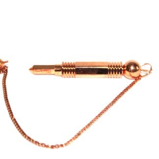 Jet Authentic 3 Piece Copper Metal Pendulum DOWSING Spiritual Answer Meditation Gift Cheerfulness Stamine Cleansings Purification (3 Piece Copper)