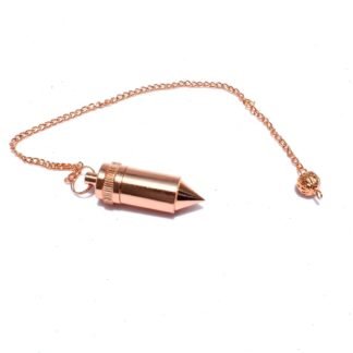 Jet Bullet copper Pendulum dowsing Healing Reiki Metal Pendulum Approx 8 Inch Long