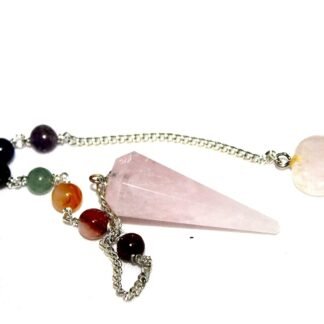 Jet International Jet Exquisite Rose Quartz Cone Shaped Pendulum Free Booklet Crystal Therapy