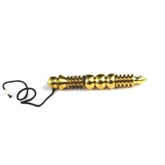 Jet Orion Double Isis Gold Plated Metal Pendulum Dowsing Healing Meditation Therapy Pendulum Approx. 3.5 inch