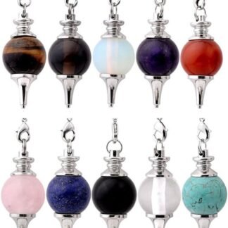 Jovivi 10pcs Beautiful Crystal Pendulums Dowsing Chakra Pendant With ChainNatural Amethyst Rose Quartz Tiger Eye Obsidian Lapis Lazuli Turquoise Gemstone Reiki Pendant Pendulum - lunas-mystic-emporium.com Jovivi 10pcs Beautiful Crystal Pendulums Dowsing Chakra Pendant With Chain,Natural Amethyst Rose Quartz Tiger Eye Obsidian Lapis Lazuli Turquoise Gemstone Reiki Pendant Pendulum