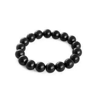 Karelian Heritage Shungite Stones Bracelet Black Beads Stretchy | Authetic Shungite Crystal Jewelry | Protective Powerful Defender Stone Bracelet | Spiritual Healing Crystal...