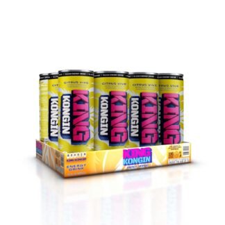King Kongin® CITRUS VIVE Zero Sugar Clean Good for You Energy Drinks | 200mg Organic Green Tea Caffeine, Premium Ingredients, For High Performance with Energy & Focus & No...