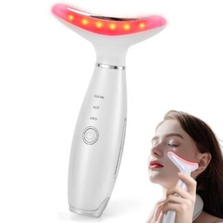 LATME Facial Massager,Neck Face Massager Tool,3 Mode Massage with Heat,Portable Beauty Instrument for Skin Care Women Gift