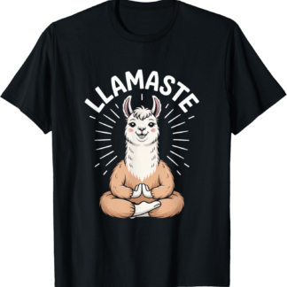 Llamaste Yoga Llama Meditation Namaste Funny Zen T-Shirt