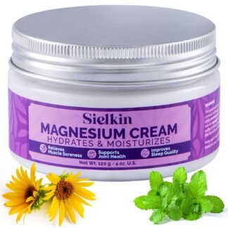 Magnesium Cream for Sleep: Magnesium Lotion for Leg Cramps & Foot Pain Relief, Muscle Relaxing – Topical Body Butter for Restless Legs, Kids to Adults, 4 oz