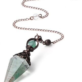 MAIBAOTA Green Aventurine Pendulum Crystal Stones for Dowsing Divination Spiritual Pointed Crystal Pendulum