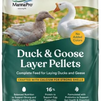 Manna Pro Duck Layer Pellet, High Protein for Increased Egg Production, Formulated with Probiotics to Support Healthy Digestion, 25 lbs