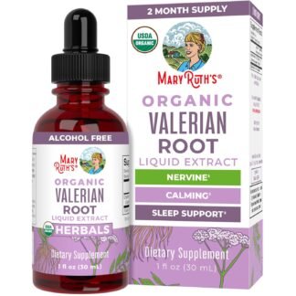 MaryRuth Organics Valerian Root Liquid Drops | 2 Month Supply | Sugar Free | USDA Organic Valerian Root Drops | Support Sleep | Calm and Stress Relief | Vegan | Non-GMO | Gluten...