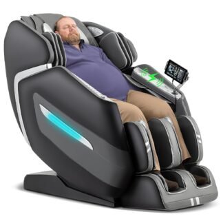 MassaMAX A580 2026 4D Massage Chair for Big & Tall People Full Body Massage Up to 6'10" & 500 lbs, Yoga Stretch, AI Voice Control, 22 Modes, 59" SL Track, Auto Footrest...
