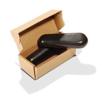 Master Massage 2-Piece Triangular Basalt Hot Stone Set – Pressure Point & Trigger Massage Tool, Thumb Saver Pack, Black