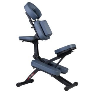 Master Massage Rio Portable Massage Chair - Royal Blue, Lightweight 24 lbs, Aluminum Foldable Frame, Fully Adjustable