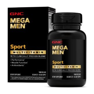 Mega Men Sport Multivitamin Caplets, Athletic Performance Nutrition, Muscle Function, Clinically Proven to Feel Better, Antioxidants, B Vitamins, Energy Production, Timed...