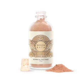 Moon Bath Cosmic Glow Botanical Face Mask | Ayurvedic Facial w/Fine Herbs & Clay. Brighten & Calm the Skin. Reduce Inflammation & Polish Face for Enhanced Radiance. Organic...