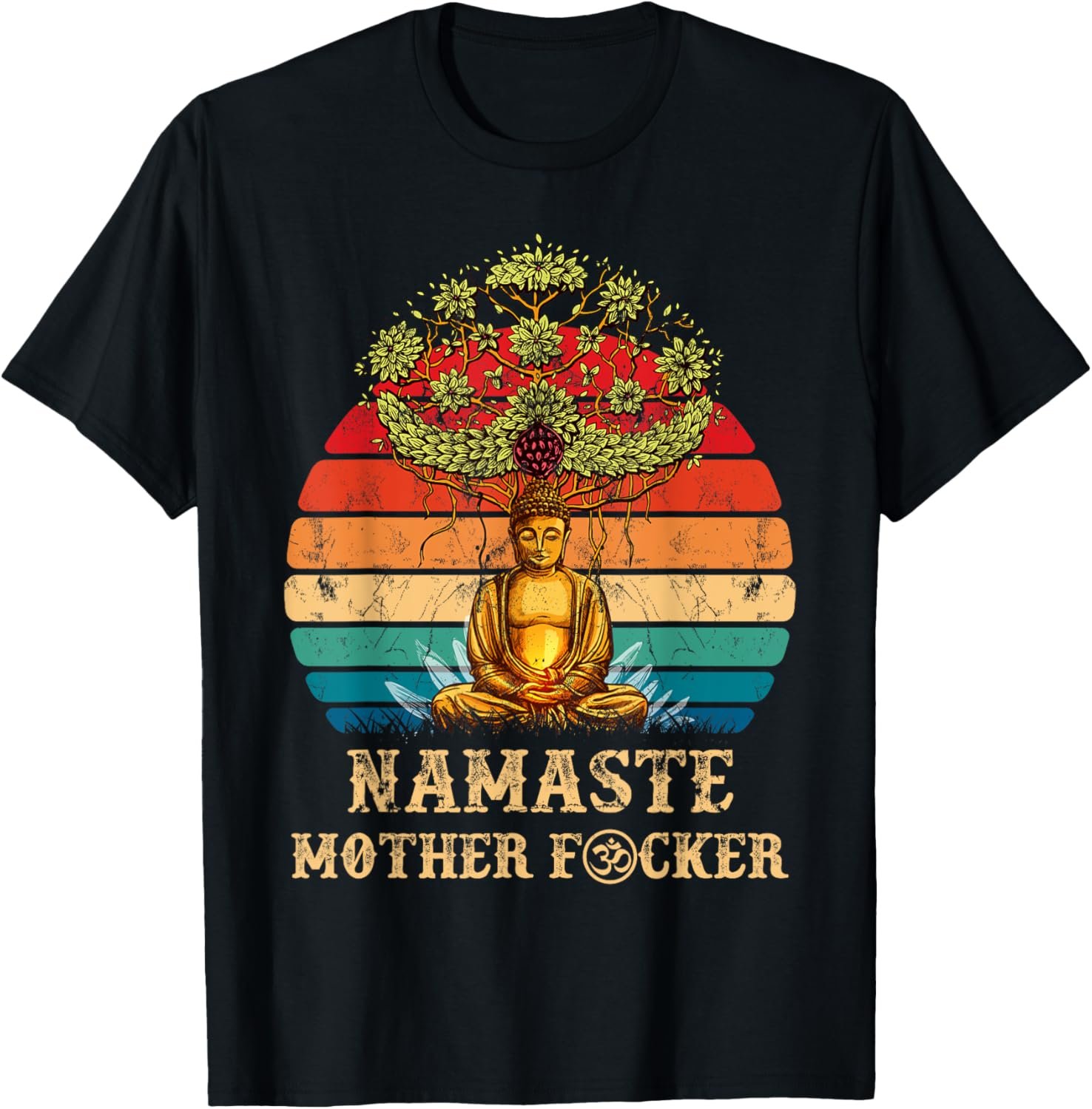 Namaste Mother F cker Vintage Buddha Funny Yoga Meditation T-Shirt - lunas-mystic-emporium.com Namaste Mother F cker Vintage Buddha Funny Yoga Meditation T-Shirt