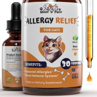 Natural Allergy Relief for Cats - Supports Allergy & Itch Relief for Cats - Cat Allergy - Cat Itch Relief - Cat Itchy Skin Relief - Cat Allergy Relief for Cats - Cat Supplements...