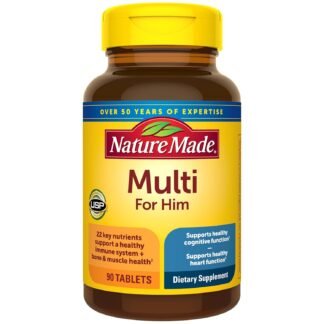 Nature Made Multivitamin for Him, Mens Multivitamins with No Iron, Daily Nutritional Support, Nature Made Multi Mens Vitamins & Minerals, 90 Tablets, 90 Day Supply