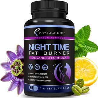 Night Time Fat Burner - Weight Loss Diet Pills with Magnesium Melatonin CLA L-Carnitine that Work at Night, Appetite Suppressant, Carb Blocker, Nighttime Metabolism Booster for...