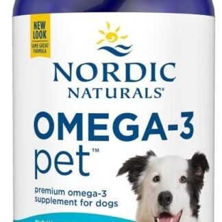 Nordic Naturals Omega-3 Pet, Unflavored - 8 oz - 1380 mg Omega-3 Per Teaspoon - Fish Oil for Medium to Large Dogs with EPA & DHA - Promotes Heart, Skin, Coat, & Immune Health