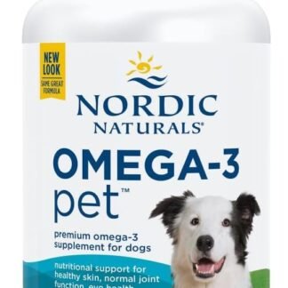 Nordic Naturals Omega-3 Pet, Unflavored - 90 Soft Gels - 320 mg Omega-3 Per Soft Gel - Fish Oil for Dogs with EPA & DHA - Promotes Heart, Skin, Coat, & Immune Health