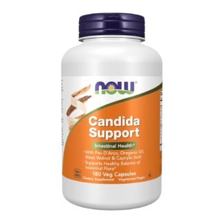 NOW Foods Supplements, Candida Support with Pau D'Arco, Oregano Oil, Black Walnut & Caprylic Acid, 180 Veg Capsules