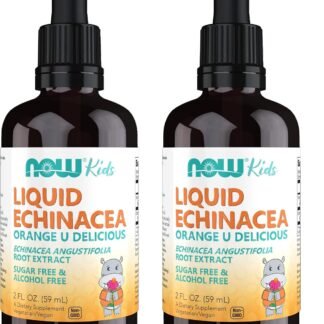 NOW Supplements, Kids Liquid Echinacea with Dropper, Immune System Support, Formulated for Kids, 2 Fl Ounce, Packaging May Vary (Pack of 2)