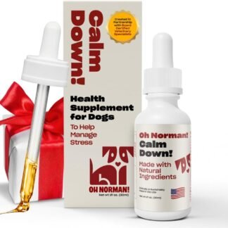 OH NORMAN! Calm Down! by Kaley Cuoco - All-Natural Calm Supplement for Dog Stress Relief - Vet Nutritionist Approved for All Life Stages and Breeds - 1 Fl Oz Calming Supplements...