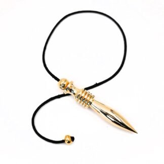 Om Radiance Brass Pendulum for Divination | 9cm Dowsing Tool for Yes/No Questions, Intuition Energy Reader & Spiritual Healing