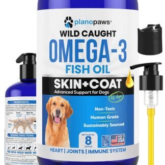 Omega 3 Fish Oil for Dogs - Better Than Salmon Oil - Dog Fish Oil Supplement to Reduce Shedding & Itching - Supports Joints, Brain, and Heart Health - Skin and Coat Supplement -...