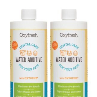 Oxyfresh Premium Pet Dental Care Solution Pet Water Additive: Best Way to Eliminate Bad Dog Breath and Cat Bad Breath - Fights Tartar & Plaque - So Easy, Just Add to Water! Vet...